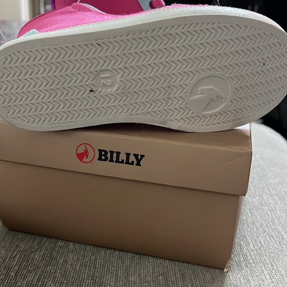 Billy Footwear Toddler Haring Essential High Top Pink/Blue Zipper Sneakers Sz 12 - Picture 5 of 6